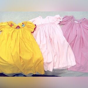 Girls smocked dress bundle.